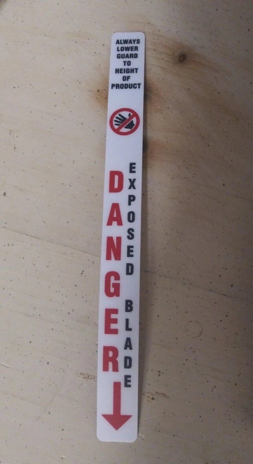 Saw Blade Guard Safety Decal for All Hobart Saw Models